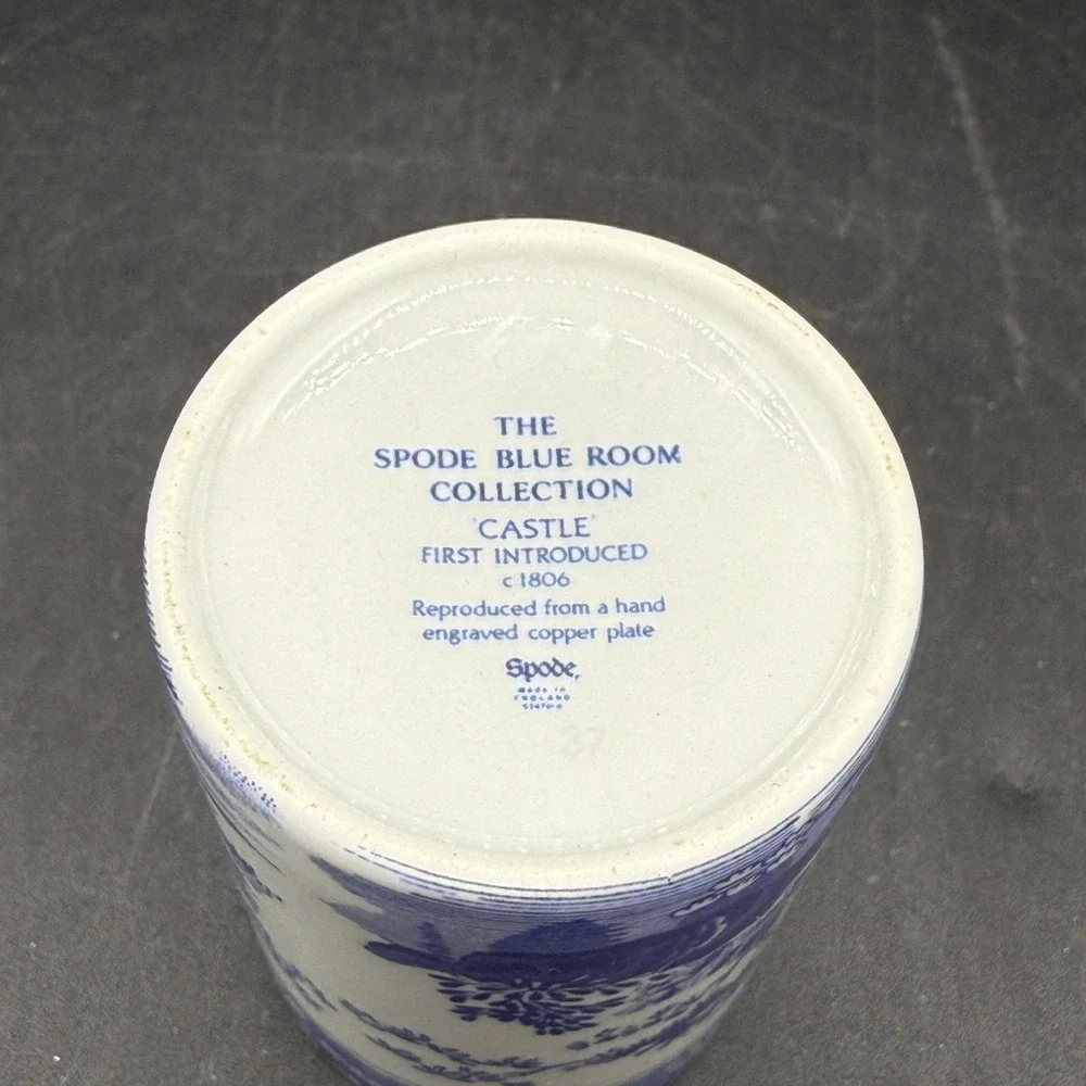 Spode Blue Room Collection MINT Castle 4.25